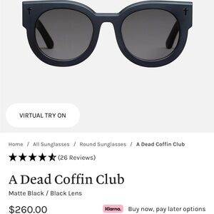 Valley Eyewear “A Dead Coffin Club” Sunglasses